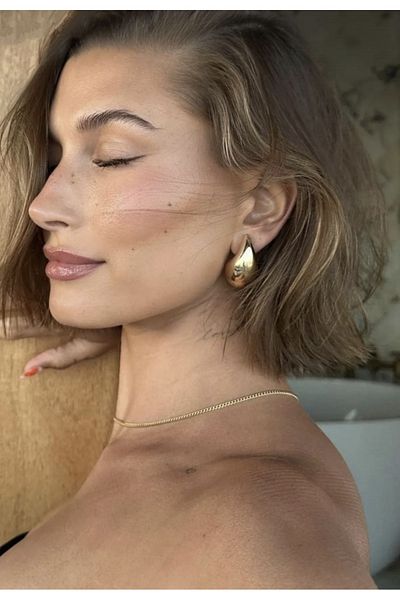 stainless steell Vip Gold Color No Tarnish No Fade Drop Model Steel Earrings