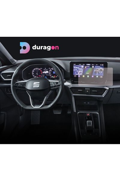 Seat Navigation Protection Film Seat Leon 5 doors 2020+, Duragon, Matte silicone, installation kit