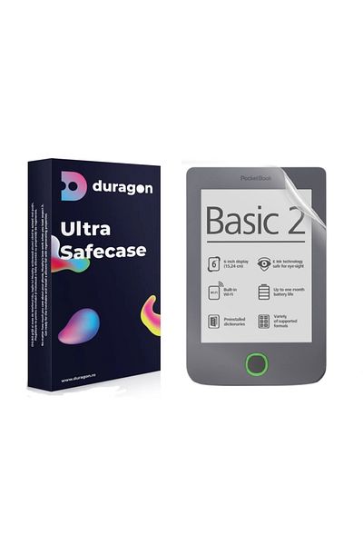 pocketbook Folie Duragon, pentru PocketBook Basic 2 (614), Kit inclus, Silicon Premium