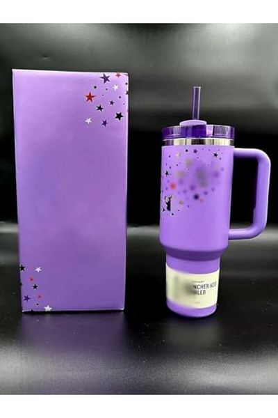 Generic Quencher H2.0 FlowState Stainless Steel Vacuum Insulated Tumbler with Lid and Straw, 40 oz (Star Pat