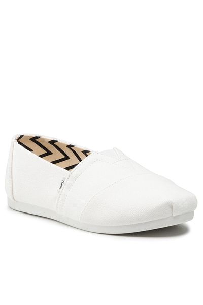 Toms Women's Sneakers white TOMS-RECYCLED COTTON CANVAS WOMEN'S ALPARGATA 10017739 WHITE