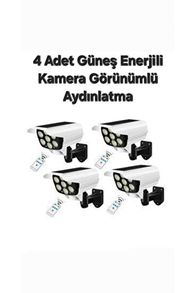 aradıgın 4 Adet Güneş Enerjili Kamera Görünümlü Aydınlatma Cihazı