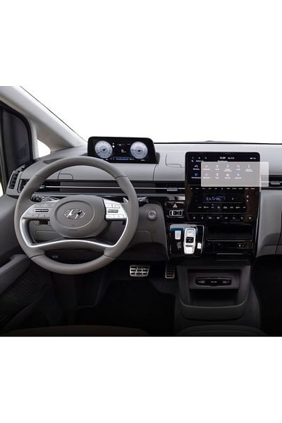 Hyundai Navigation Protection Film Hyundai Staria 2021+, Duragon, silicone, installation kit