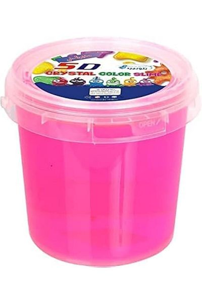 Rally Crystal Clear Slime Bucket 1L, Ultra Soft, Stretchable, Non-Sticky, Boys and Girls Set, Transparent
