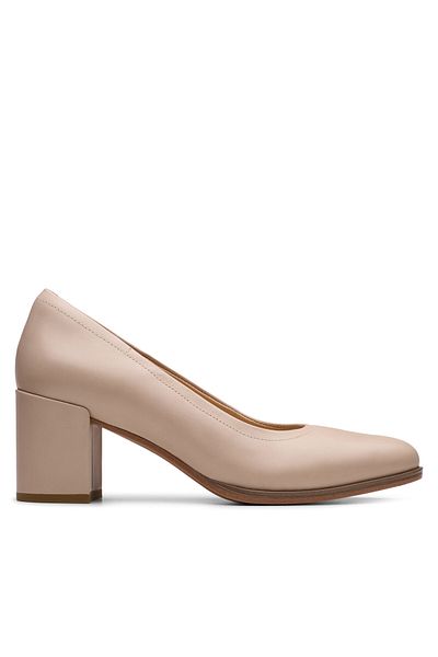 CLARKS Women's Half-boots beige CLARKS-26181336 632 SAND LEATHER