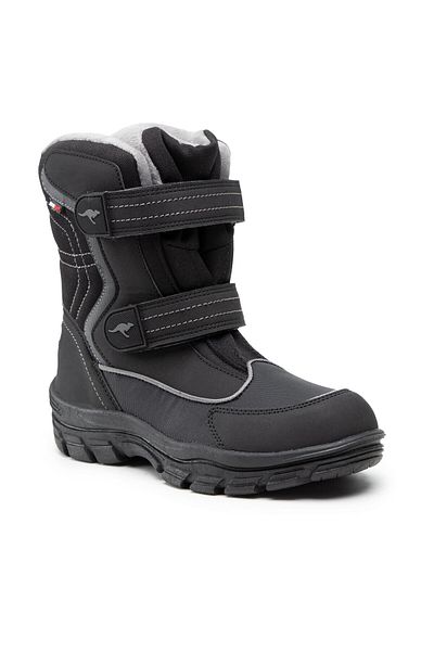 Kangaroos Boy Snow Boots black KANGAROOS-18780 5003 K-LENO V RTX JET BLACK/STEEL GREY D