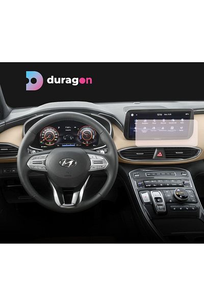 Hyundai Duragon navigation display protection film, for Hyundai Santa Fe 2020-2023, matte, installation kit