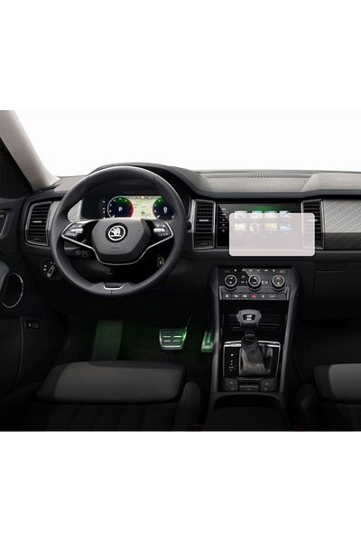 Skoda Navigation Protection Film Skoda Kodiaq 2016-2021, Duragon, Matte silicone, installation kit