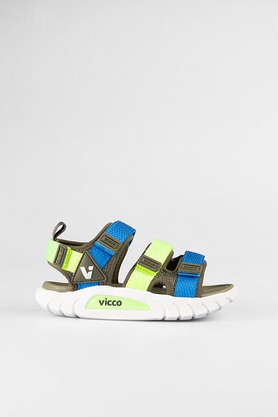 Vicco Cube Lightweight Boys Preschool Khaki Sandals