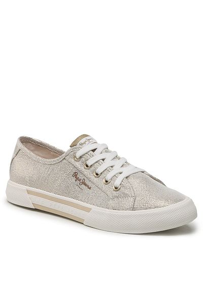Pepe Jeans Teniși aurii pentru femei PEPE JEANS-PLS31439 099 GOLD