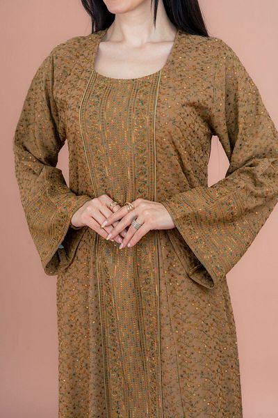 IKKXA Modern Embroidered Jalabiya