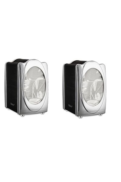 Trendylife Table Top 2 Li Chrome Vertical Dispenser Napkin Holder - Flosoft Napkin Holder F057