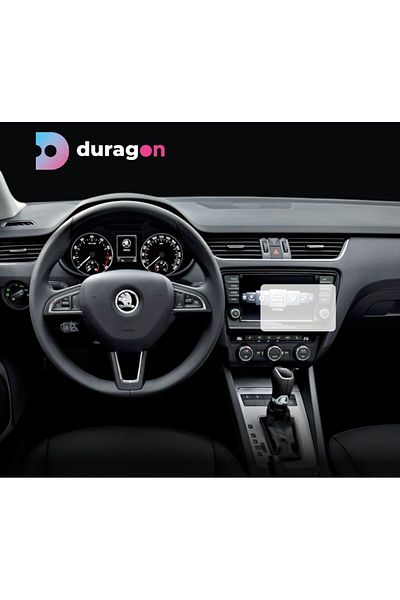 Skoda Navigation Protection Film Skoda Octavia 2013-2017, Duragon, Matte silicone, installation kit