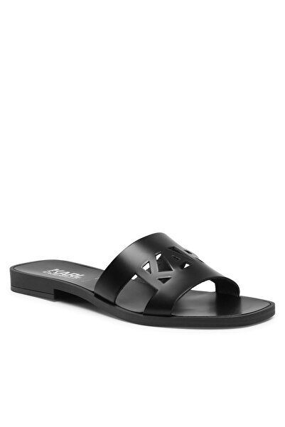 Karl Lagerfeld Flip-flops de damă negri KARL LAGERFELD-KL80405 00X BLACK LTHR...