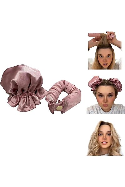 COOYA 2PCS Heatless Curling Iron,Satin,Sleeps Overnight for All Hair Types,Ladies DIY Hairdressing Tools