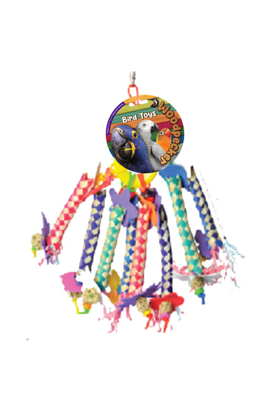 NUTRAPET فلوت من الجوت على شكل نقار الخشب 33*23 سم