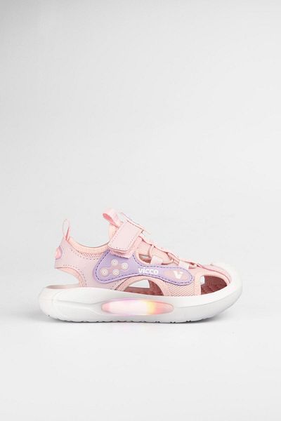 Vicco Rocket Lighted Girls Preschool Powder Sandals