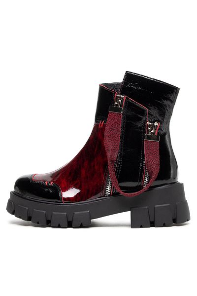 maciejka Women's Ankle boots red MACIEJKA-05137-33/00-7 BURGUNDY 2