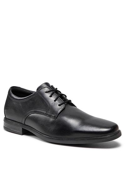 CLARKS Men's Half-boots black CLARKS-HOWARD WALK BLACK LEATHER 261612857
