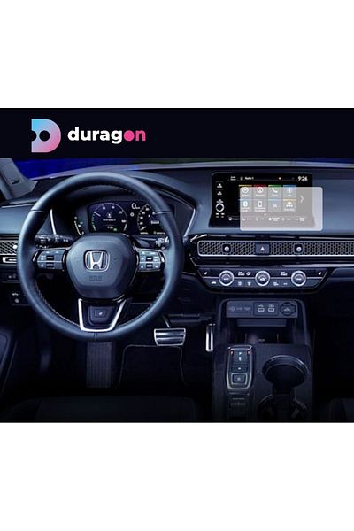 Honda Navigation Display Protection Film, Duragon, Honda Civic e:HEV (EU) 2022+, Matte silicone, Installation kit
