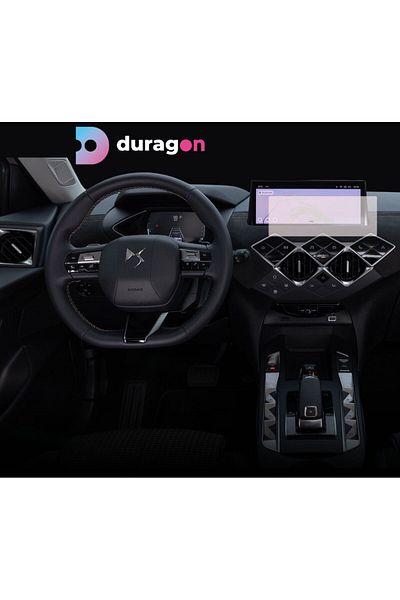 UNIVERSAL CAR Navigation Protection Film DS Automobiles DS 3 2023+, Duragon, Matte silicone, installation kit