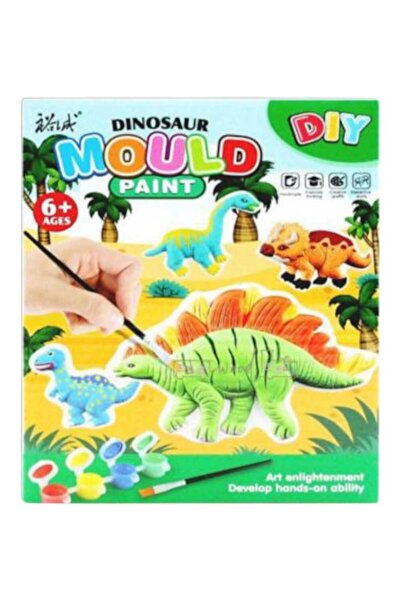 OEM Set creativ de pictura si modelaj , Model Dinozauri, Multicolor , 5+