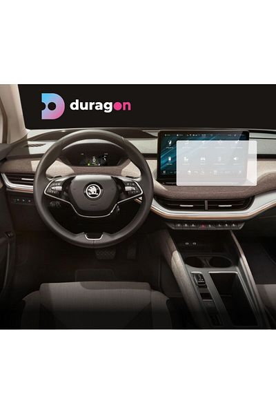 Skoda Navigation Protection Film Skoda Enyaq iV 2020+, Duragon, Matte silicone, installation kit
