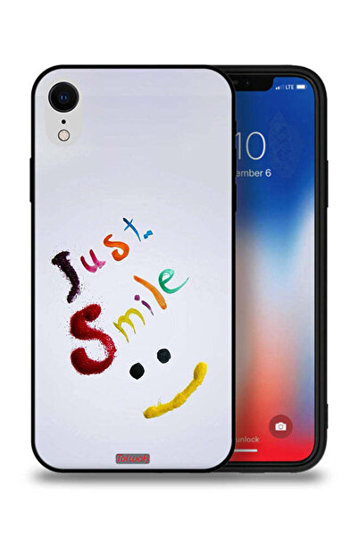 Tolwak جراب حماية لجهاز Apple iPhone XR - ابتسم فقط