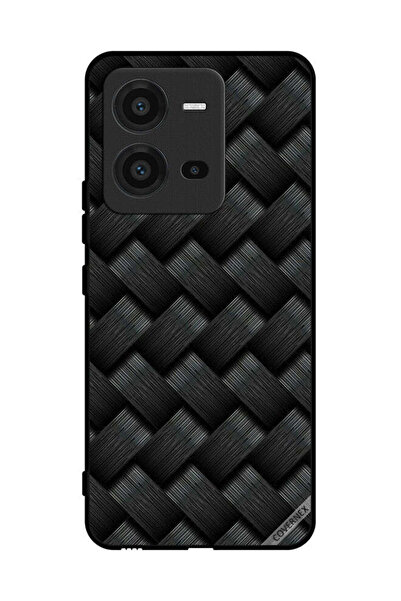 Covernex غطاء حماية لهاتف فيفو V25 بنمط خطوط داكنة