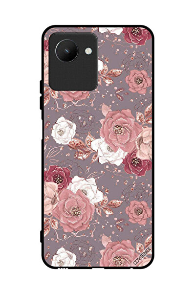 Covernex غطاء حماية لهاتف Realme C30s بخلفية زهرية