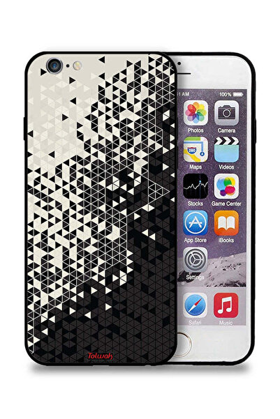 Tolwak غطاء حماية لجهاز Apple iPhone 6 Plus/6s Plus بنمط مثلث فني رقمي