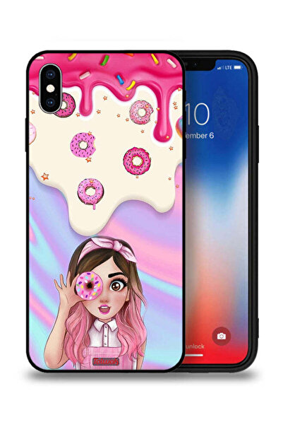 Tolwak غطاء حماية لجهاز Apple iPhone XS Max يحمل صورة دونات