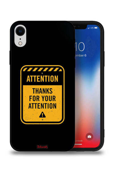 Tolwak جراب حماية لجهاز Apple iPhone XR شكرًا على الاهتمام