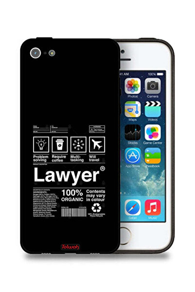Tolwak جراب حماية لجهاز Apple iPhone 5/5s/SE - ملصق محامٍ