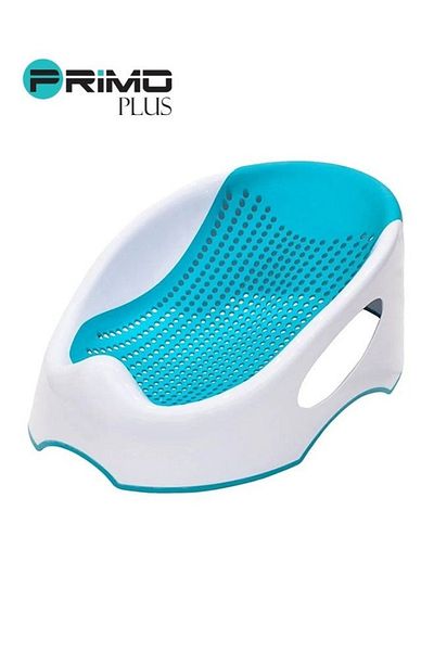Primo Plus Clean, non-slip baby bath safe cradle with sturdy reclining headrest