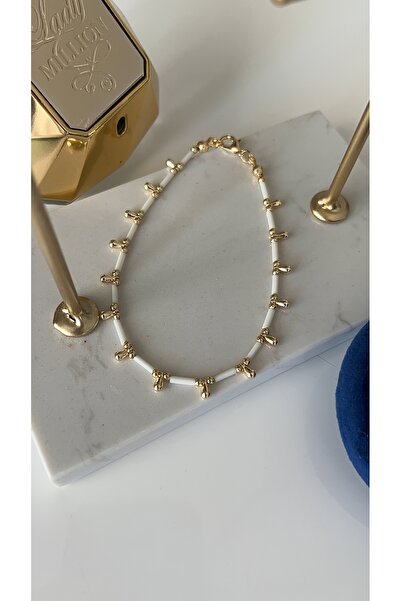 SU PERİSİ TAKI BİJUTERİ Gold Sıralı Damla Model Halhal