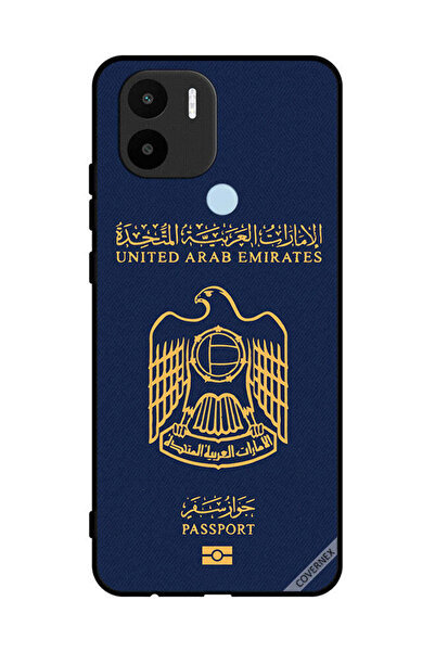 Covernex غطاء حماية لهاتف شاومي ريدمي A1 بلس بنمط جواز سفر الإمارات العربية ا...