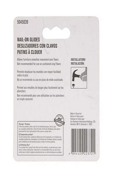 ACE 4-Piece Round Shape Glide Set