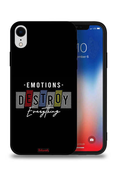 Tolwak جراب حماية لجهاز Apple iPhone XR - العواطف تدمر كل شيء