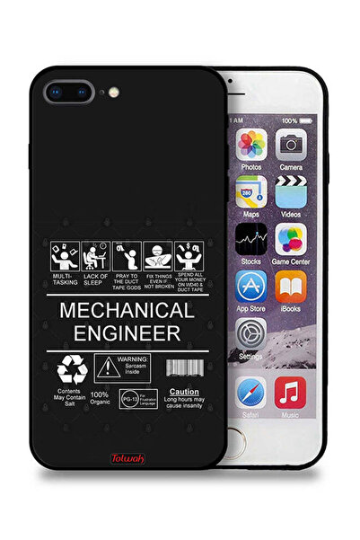 Tolwak جراب حماية لجهاز Apple iPhone 8 Plus - ملصق مهندس ميكانيكي