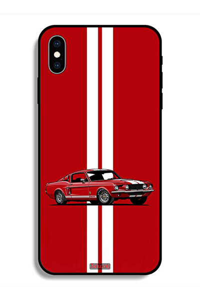 Tolwak جراب واقٍ لهاتف Apple iPhone X بتصميم سيارة كلاسيكية تجريدية