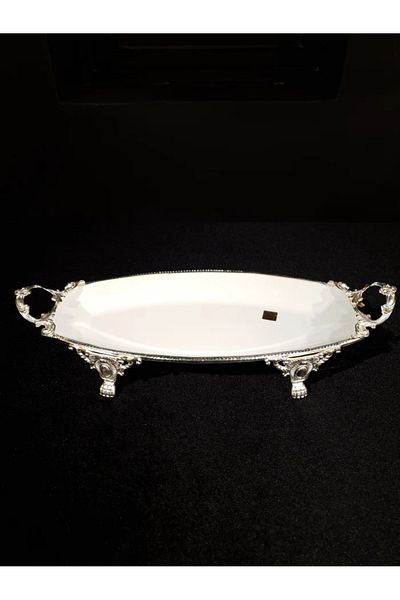 ROY KING Royking Lımoges Oval Presentation Plate 41*20*7,5cm