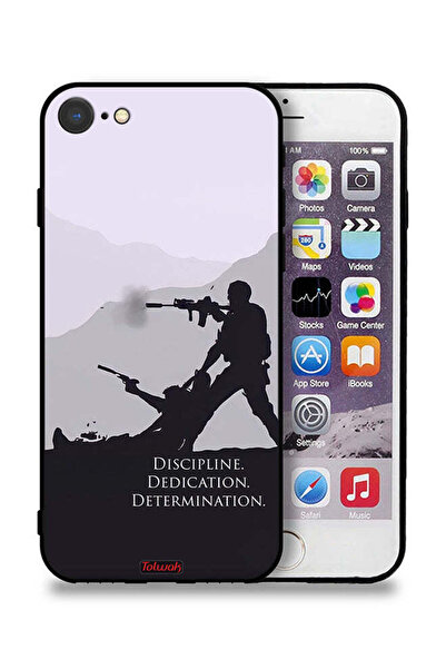 Tolwak جراب حماية لجهاز Apple iPhone 8 - الانضباط والتفاني والتصميم