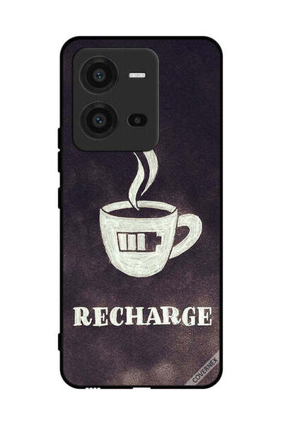 Covernex Protective Case Cover For vivo V25 Coffee Recharge