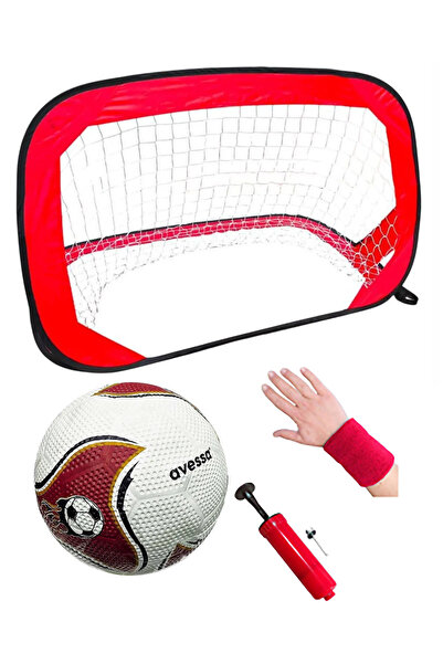 AVESSA 4'lü Futbol Antrenman Seti - Minyatür Futbol Kalesi - Futbol Topu No:4...