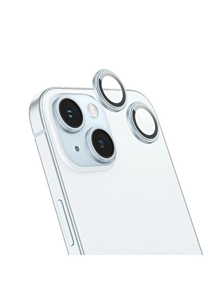 Khayra عدسة حماية للكاميرا من HOCO Crystal Clear iPhone 15-15 Plus HD ثلاثية ...