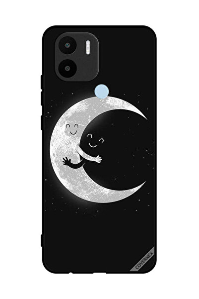 Covernex غطاء حماية لهاتف شاومي ريدمي A1 بلس مع عناق القمر والسماء المظلمة