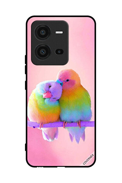 Covernex غطاء حماية لهاتف فيفو V25 بطبعة طيور لطيفة