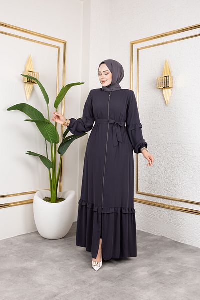 Butik Medina Silk Ruffle Detail Feracce