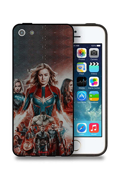 Tolwak غطاء حماية أفينجرز لجهاز آيفون 5/5s/SE من آبل